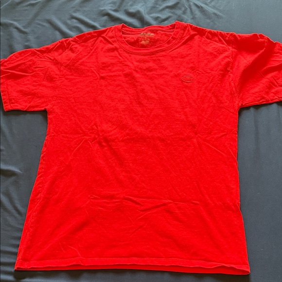 Champion Vibrant Red Short Sleeve Tee M - Picture 1 of 1